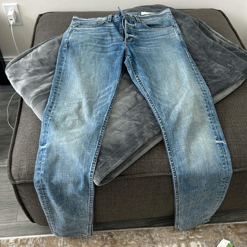 Rag and bone men’s standard issue fit 1 skinny leg size 32 jeans acid blue